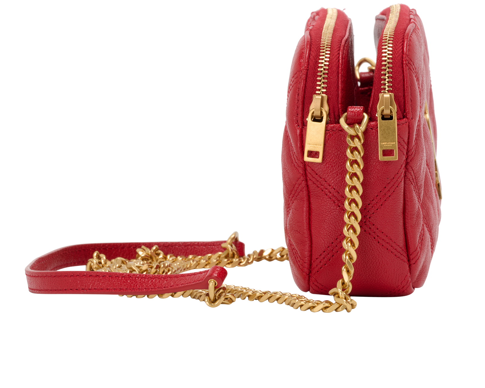 Crossbody, &pound;550, Handbags, Red, Leather, Side view
